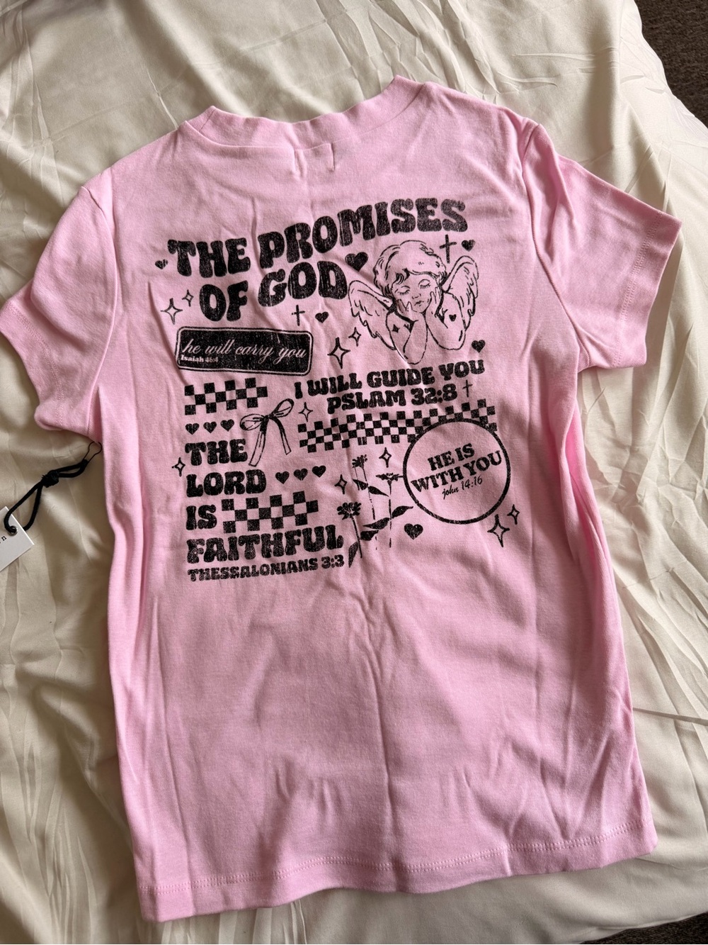 Faith Pink Graphic T-Shirt ✝️ - Picture 3 of 3